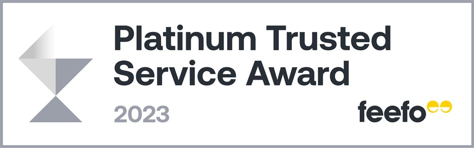 Feefo Platinum Trusted Service Award 2023 for the 5th year in a Row!