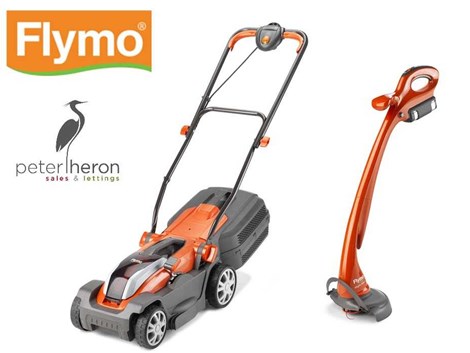 WIN A GARDEN STARTER KIT FOR YOUR NEW HOME WITH FLYMO COURTESY OF PETER HERON SALES AND LETTINGS