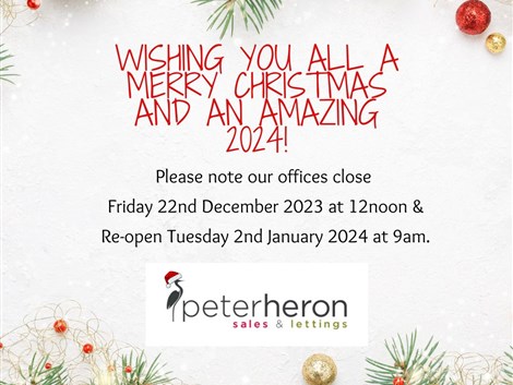 Christmas Opening Times 2023