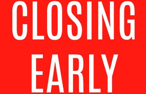 OFFICES CLOSING EARLY FOR STAFF TRAINING