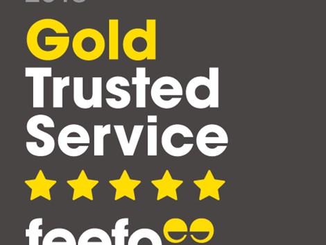 Peter Heron Awarded Feefo Gold Trusted Service Award 2018